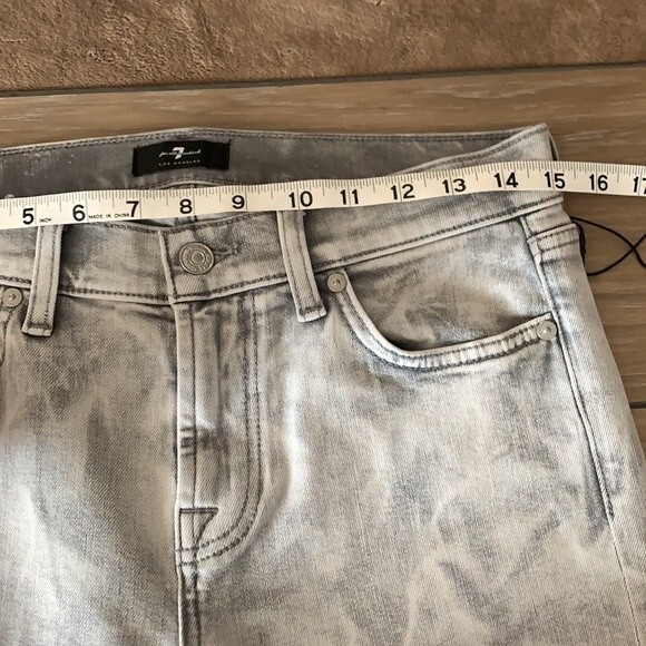 7 For All Mankind Marble Jeans Gray Size 29 - Picture 10 of 12